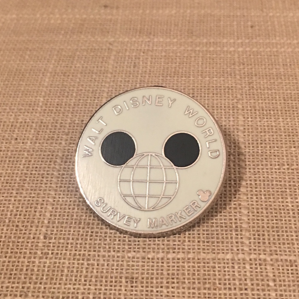 Disney Hidden Mickey Survey Marker Pin
